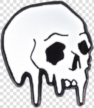 Dripping Skull Pin   Skull Pin  HD Png Download