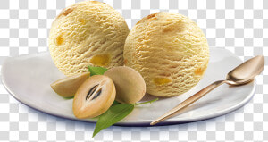 Chikoo Ice Cream Scoop  HD Png Download