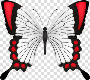 Red Butterfly Deco Clipart Image   Red Butterfly Png  Transparent Png