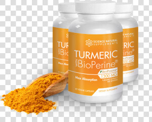 Science Natural Supplements Turmeric With Bioperine  HD Png Download