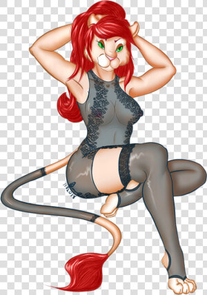  cm  Leona Pin Up   Cartoon  HD Png Download