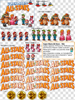 Super Mario All Stars Super Mario Bros Sprite  HD Png Download