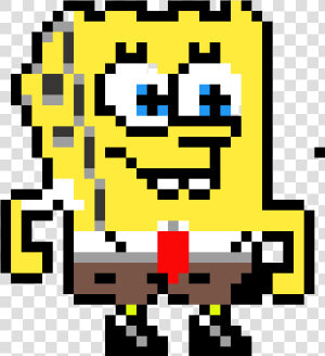 Small Spongebob Pixel Art Clipart   Png Download   Minecraft Pixel Art Spongebob  Transparent Png