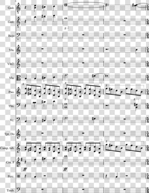 Batman 1989 Opening Theme Sheet Music Composed By Danny   War Hypnotic Brass Ensemble Sheet Music Trumpet  HD Png Download