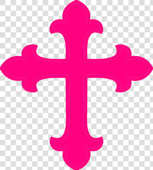 Pink Cross Clipart Transparent Background   Pink Cross  HD Png Download