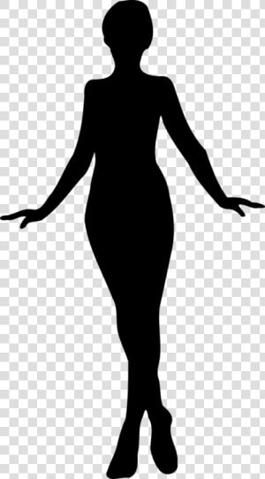 Vector Lady   Woman Clipart Black  HD Png Download