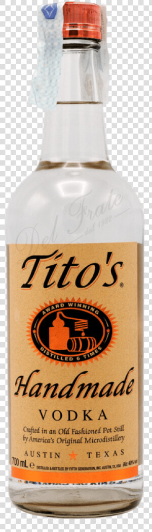 Tito S Handmade Vodka   Tito  39 s Vodka Bottle Shot  HD Png Download