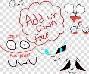 Mine Is Jeff The Killer   Lenny Faces  HD Png Download