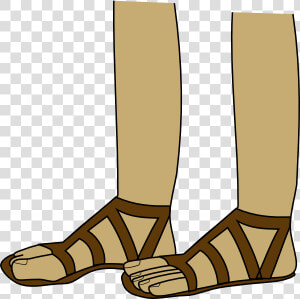 Feet In Sandals Svg Clip Arts   Sandals Clip Art  HD Png Download