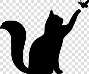 Silhouette Images  Animals Images  Dog Cat  Clip Art    Cats Silhouette  HD Png Download