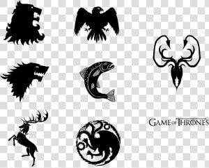 Game Of Thrones House Transparent Image   Game Of Thrones Logo Drawing  HD Png Download