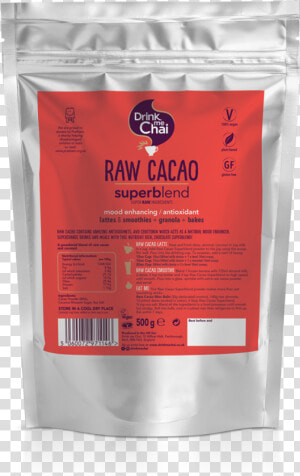 Raw Cacao Superblend   Coconut Shell Charcoal Packaging  HD Png Download