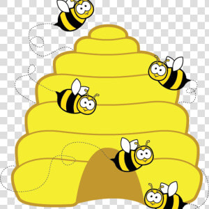 Honey Bee Pictures Clip Art Home Free Clipart Bee Clipart   Bee Hive Clip Art  HD Png Download