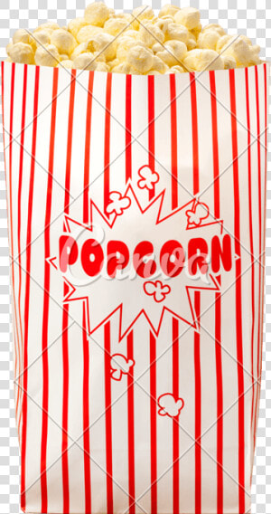 Movie Popcorn Bag   Transparent Bag Of Popcorn  HD Png Download