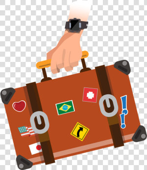 Travel Portfolio Categories Designshop   Bag Travel Cartoon  HD Png Download