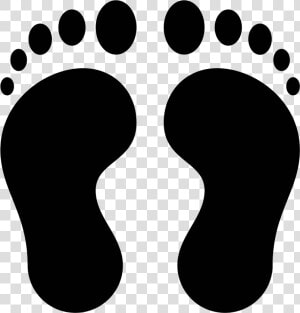 The Icon Is A Right Shoe Print   Footprints Clipart  HD Png Download