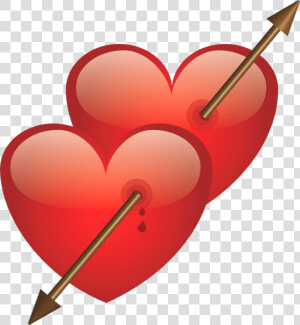 Two Heart With Arrow Png   Dil Ka Photo Download  Transparent Png