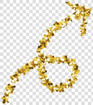 Arrows Transparent Gold Glitter   Transparent Glitter Arrow  HD Png Download