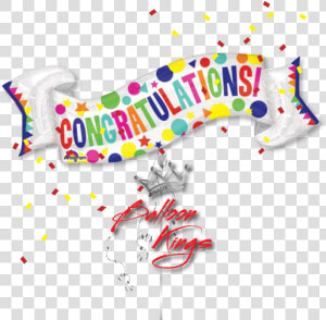 Congratulations Banner   Balloon Congratulation Image Png  Transparent Png