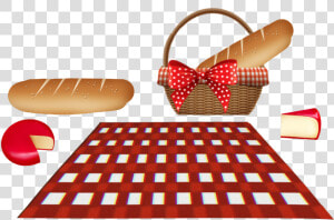  picnic  scpicnic  basket  frenchbread  cheese  tablecloth  HD Png Download