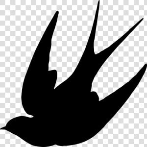 Swallow Bird Silhouette Clip Art   Swallow Silhouette Png  Transparent Png