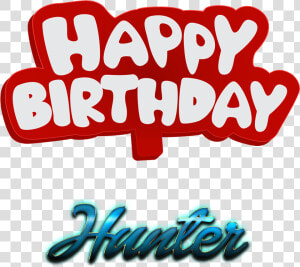 Hunter Happy Birthday Name Logo   Happy Birthday Isaac  HD Png Download