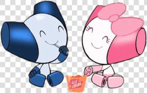 Robotboy And Robotgirl Eating Together   Robotboy Robotgirl  HD Png Download
