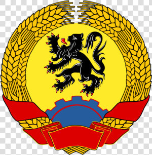 Flemish Communist Coa   Drapeau Flamand Et Flamingant  HD Png Download