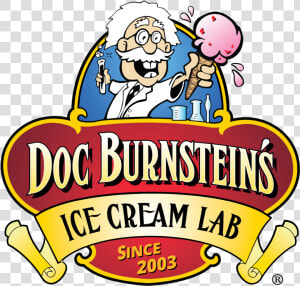 Doc Burnstein S Logo   Doc Burnsteins Ice Cream Lab  HD Png Download