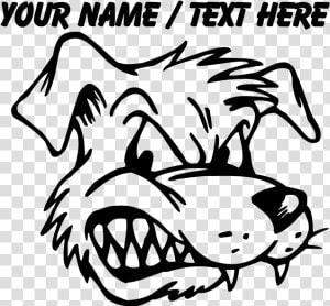 Transparent Mean Dog Clipart   Cartoon Drawing Of A Angry Dog  HD Png Download