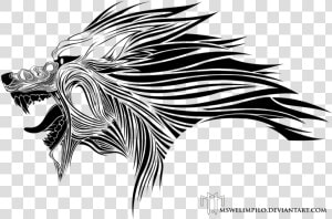 Collection Of Free Wolf Vector Illustrator   Ark Survival Evolved Black And White  HD Png Download