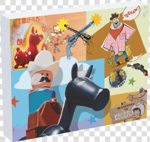 A Painting Of Cowboy Themes By Jonathan Fenske  HD Png Download