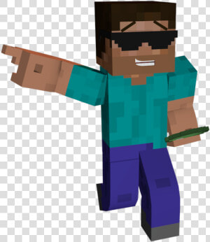 Thumb Image   Steve Do Minecraft Com Oculos  HD Png Download