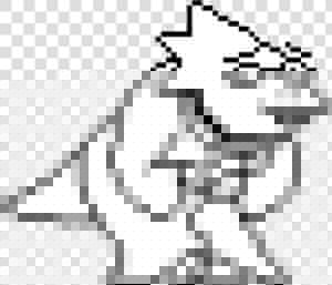 Undertale Alphys Sprite  HD Png Download
