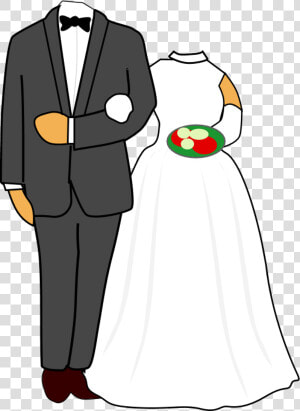 C Wedding Medium Image   Groom And Bride Caricature  HD Png Download