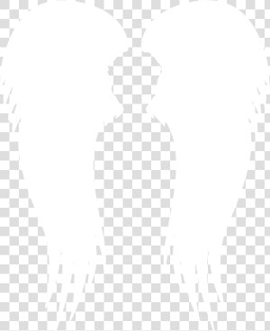 Between The Shape Of Two Angel Wings There Is A Silhouette   Silhouette  HD Png Download