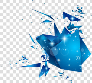 Transparent Blue Abstract Background Png   Blue Geometric Shapes Png  Png Download
