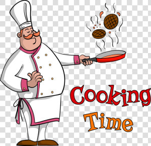 Picture Library Chef Food Pan Time Transprent Png   Cooking Chef Png Clipart  Transparent Png