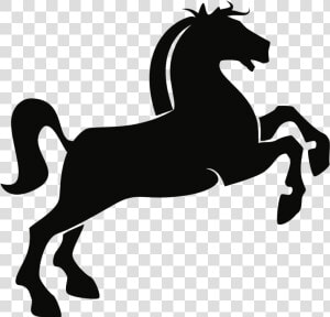 Horse Silhouette   Prancing Horse Vector Free  HD Png Download