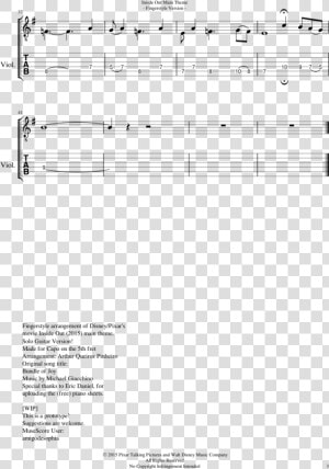 Inside Out Main Theme Sheet Music Composed By Arr   Sheet Music  HD Png Download
