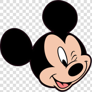 Minnie Wink Drawing Clip   Mickey Mouse Winky Face  HD Png Download