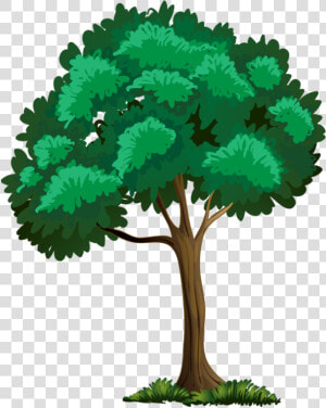 Tall Clipart Apple Tree   Old Tree House Cartoon  HD Png Download