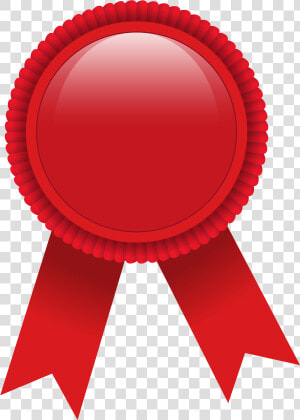 Ribbon Award Red Clip Art   Award Red Ribbon Clipart  HD Png Download