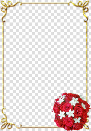  frames  golden  frame  gold  sparkle  magic  magiclove   Page Flower Border Designs  HD Png Download