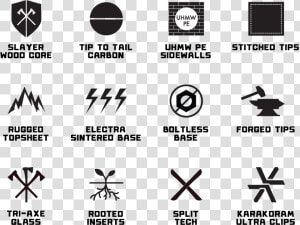 Weston Backwoods Splitboard Tech Icons   Splitboard  HD Png Download