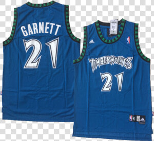 Blue Minnesota Garnett   Kevin Garnett Timberwolves Jersey  HD Png Download