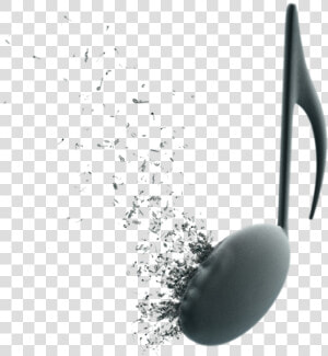 Music Note Exploding  HD Png Download