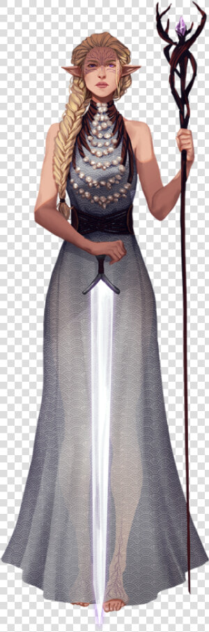 Wizard Female Elf Dnd  HD Png Download