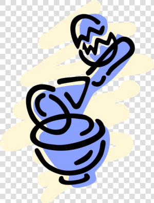 Vector Illustration Of Kitchen Mixing Bowl With Wisk  HD Png Download