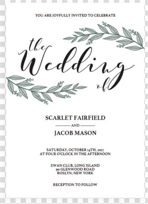 Invitation Clipart Rustic Wedding   Wedding Song Order Of Service  HD Png Download